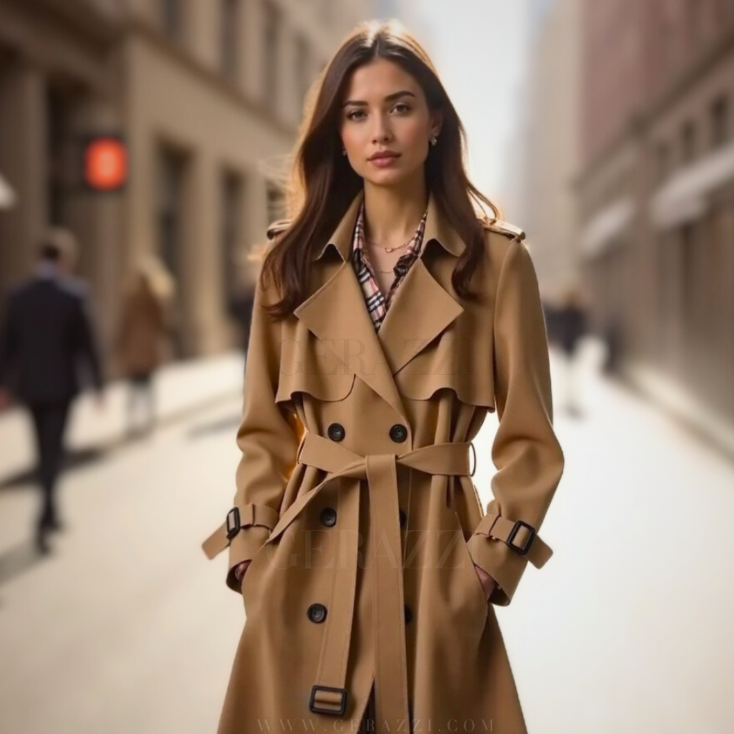 Liora Amsterdam Elegante Trenchoat met centuur