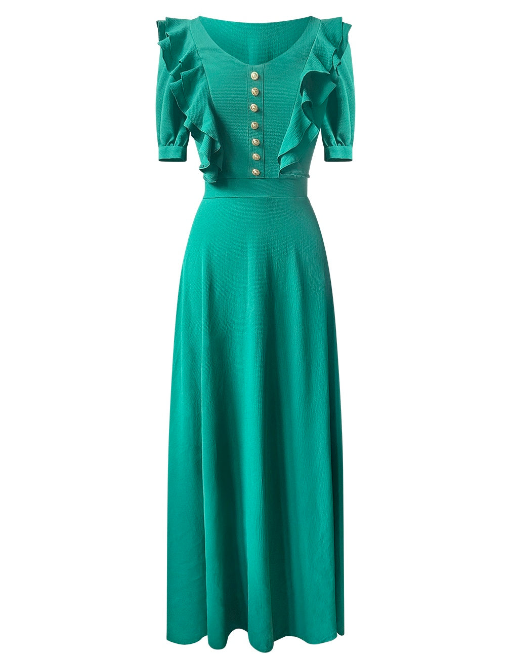 Groene maxi jurk