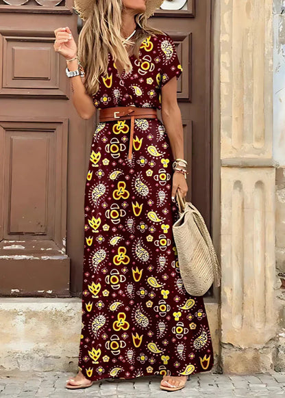 Ingrid Bohemian Maxi-jurk